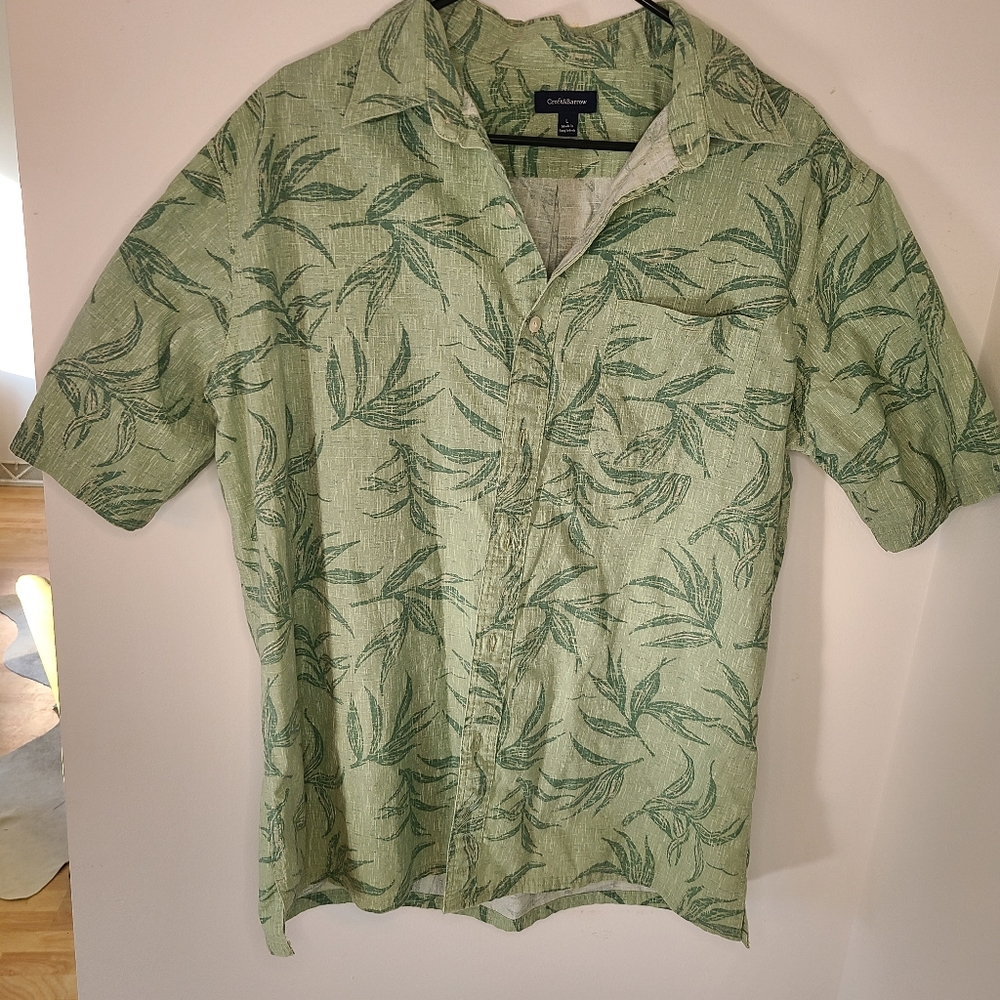 Croft & Barrow  mens size large Floral SHIRT